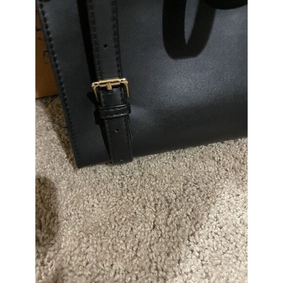 Summer & Rose Black vegan Leather Skinny Backpack laptop main image 5
